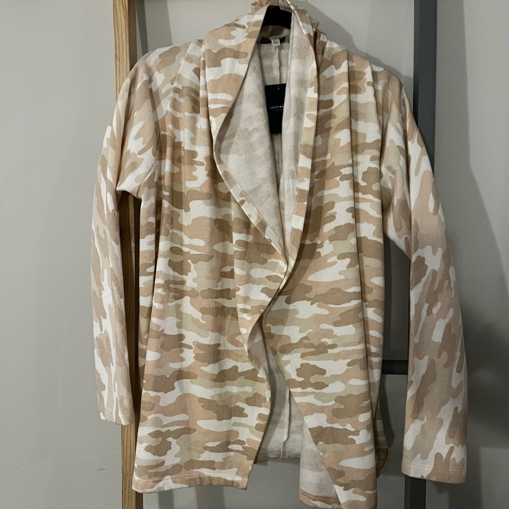 NWT Nude Camouflage Cardigan from Lucky Brand